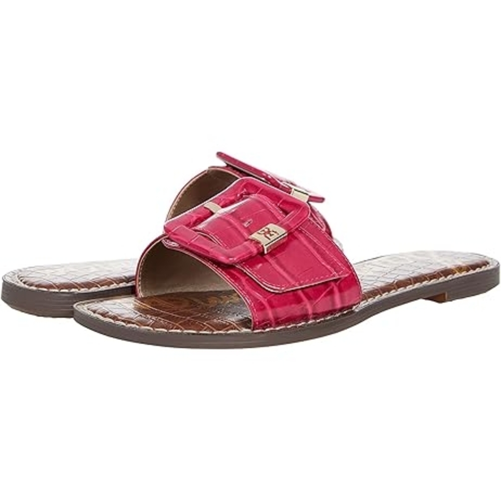Sam Edelman Pink and Brown Slide Sandals